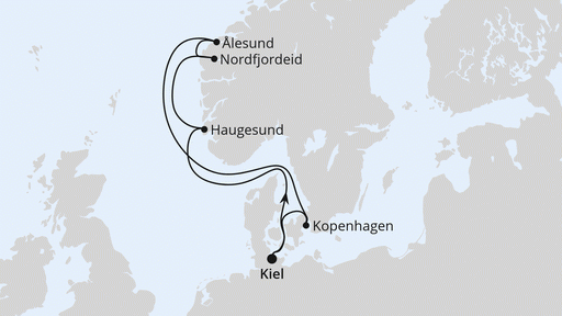 AIDAnova Norwegen mit Kopenhagen ab Kiel