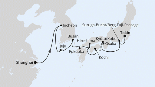 AIDA STELLA CHINA, SÜDKOREA & JAPAN 1