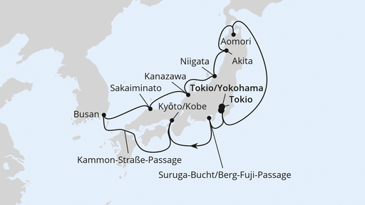 AIDA STELLA GROSSE JAPAN-RUNDREISE ZUR FRÜHLINGSBLÜTE 1