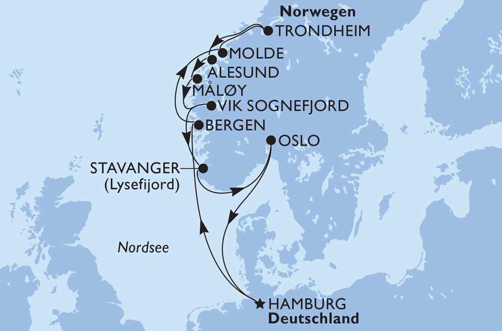 Norwegens Fjorde mit Oslo